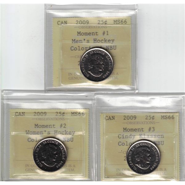 2009 Canada 25¢ Moment 1-2-3 MS-66 PCCS (Professional Coin Certification System)