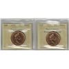 Image 1 : 2 x 1992 $1 Parliament MS-65 Die Clash & Planchet Flaw PCCS (Professional Coin Certification System)