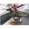 Image 1 : Remington Bronze Trooper of The Palins Horse Rider Statuary - Tail Broken