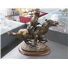 Image 3 : Remington Bronze Trooper of The Palins Horse Rider Statuary - Tail Broken