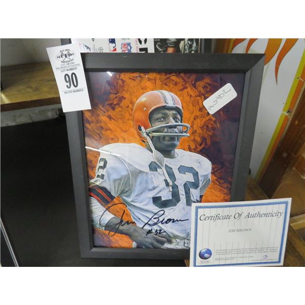 Jim Brown Autographed Picture w/COA