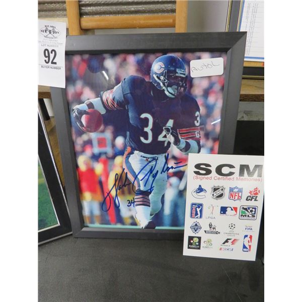 Autographed Football Photo w/COA