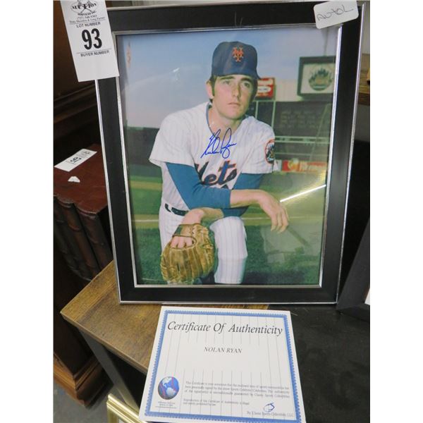 Nolan Ryan Autographed Photo w/COA