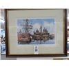 Image 1 : Framed Art Princess Dock Artist Signed - 18 x 20