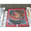 Image 1 : Framed Abstract Wall Art - 24 x 24