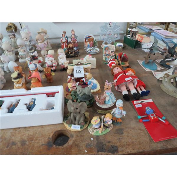 Asst. Precious Moments, Figurines, Christmas Ornaments & Others - Large Lot