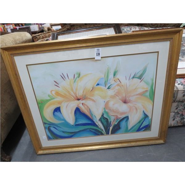 Framed Floral Wall Art - 30 x 38