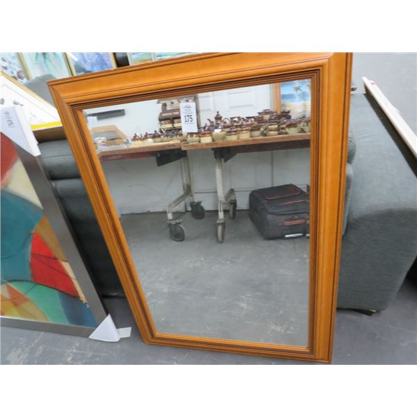 Light Oak Framed Mirror - 26 x 36 - No Shipping