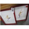 Image 1 : Shadow Box Style Mermaid Wall Art - Artist Signed - Pair