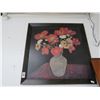 Image 1 : Framed Floral Still Life On Board - 30 x 30