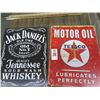 Image 1 : Jack Daniels and Texaco Metal Advertising Signs - 2