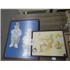 Image 1 : Mermaid and Rabbit Wall Art - 2