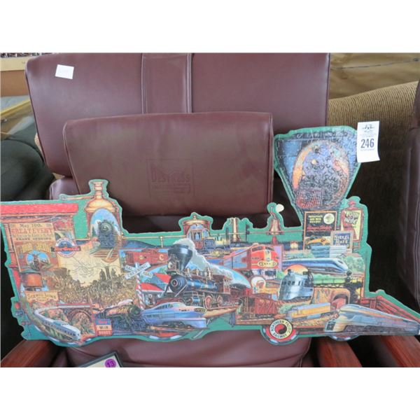 Union Northern Pacific Train Puzzle Wall Art