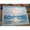 Image 1 : Oil On Canvas Large Seascape - Signed Thompson - 40 x 48