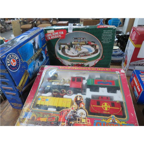 4-Polar Express/Holiday Train Set - 4 X $