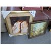 Image 1 : Framed Art on Board Nude Woman 20 x 24, Street Scene