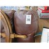 Image 3 : Brown Saddle Recliner Leather Sofa