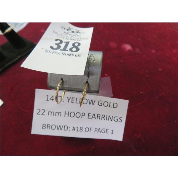 3-Pair of 14K YG Earrings - 3 X $