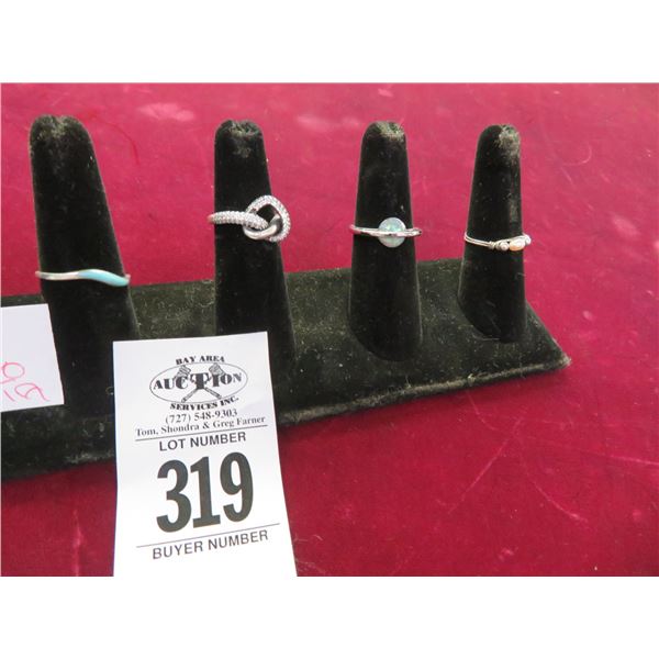 4-Ladies Silver Ring - 4 X $