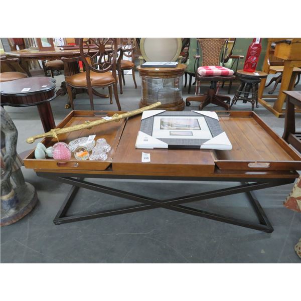 Contemporary 2 Tray Coffee Table