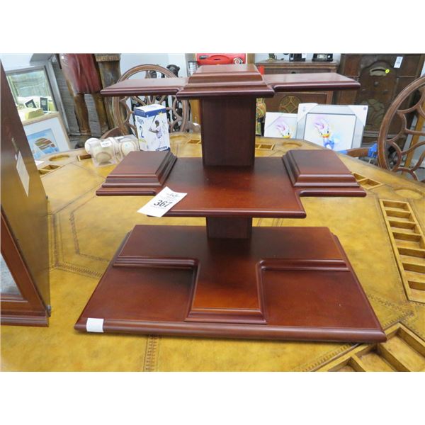 Cherry 3 Tier Desk Top Display