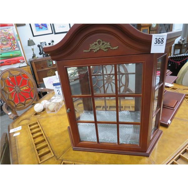 Cherry Mirrored Wall Curio