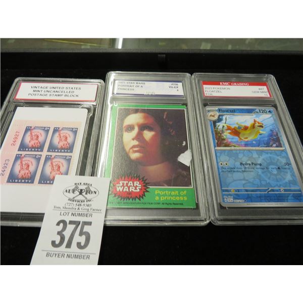 Star Wars Princess Leah Trading Card, Pokemon Trading Card, Vtg. Uncancelled Postage