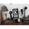 Image 1 : Vintage Payphone, Hand Granade Lamp, Bean Bourbon Base Decanter