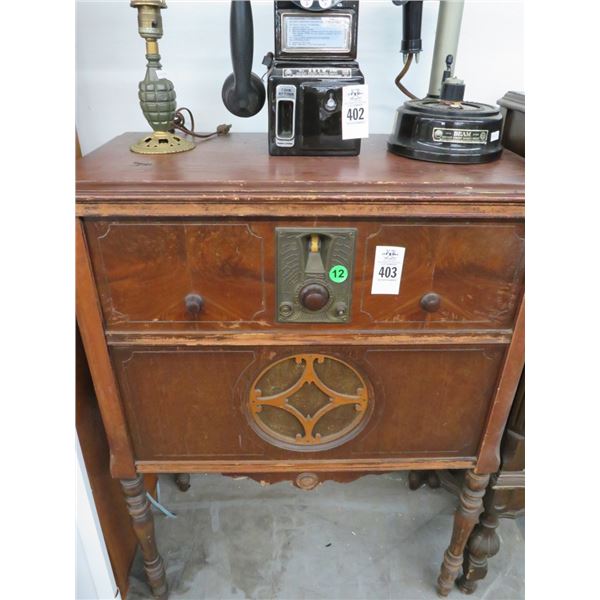 Antique Radio Cabinet