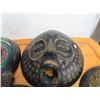 Image 4 : 6-Round African Carved Mask - 6 X $