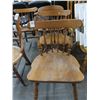 Image 1 : Oak Spindleback Dining Chairs - 4