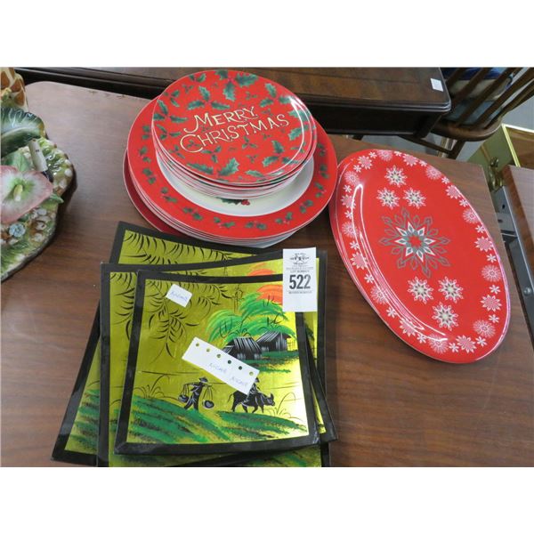 Oriental and Christmas Dishes