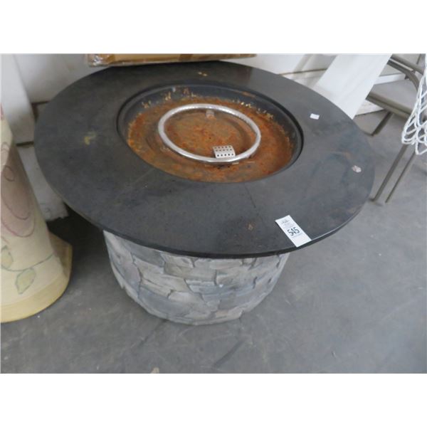 LP Firepit w/Granite Top