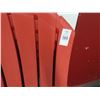 Image 2 : 6-Red Plastic Adirondack Chair - 6 X $