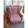 Image 1 : Padded Maple Armchair and Rocker Set