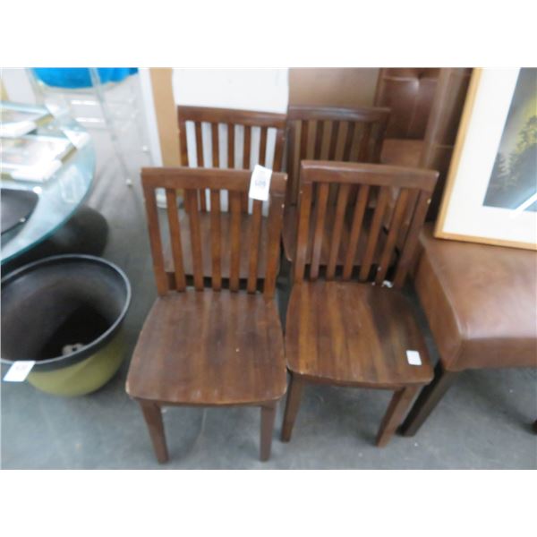 Dark Oak child Chair Set of 4