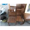Image 1 : Dark Oak child Chair Set of 4
