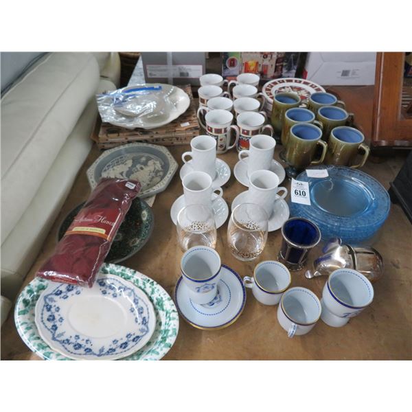 Asst. Mugs, Dishes, Platters