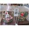 Image 1 : 2-Coca Cola Christmas Showcase Music Box - 2 X $