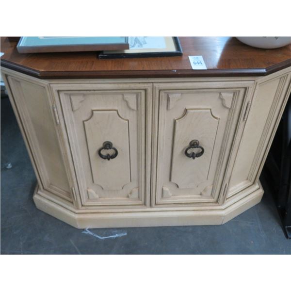 Oak Top Hall Cabinet