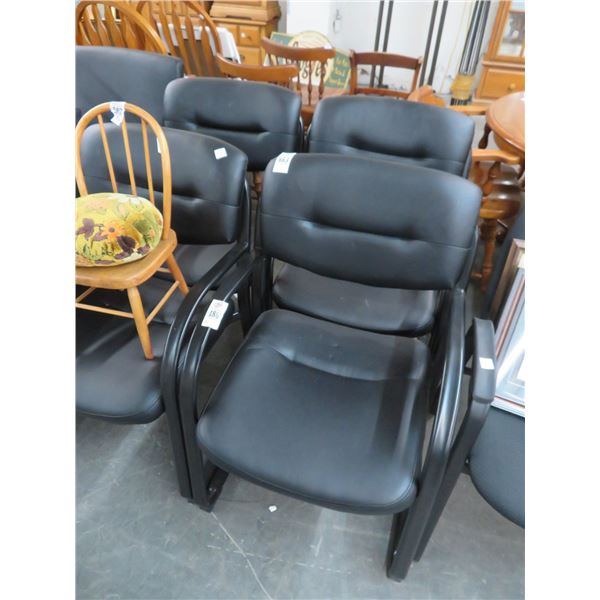 Contemporary Black Side Chairs - 5