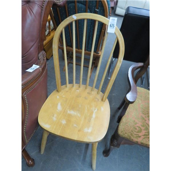 Oak Spindleback Side Chair