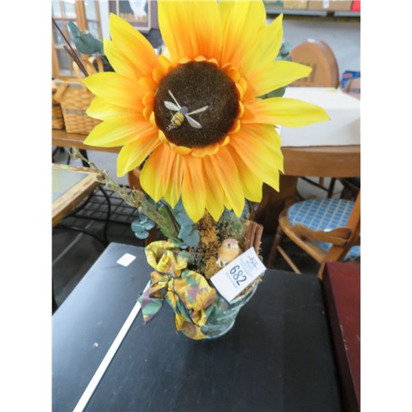 Silk Potted Sunflower