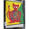 Image 1 : Cat Wall Art On Canvas Signed Darles - 15" x 20"   # 3