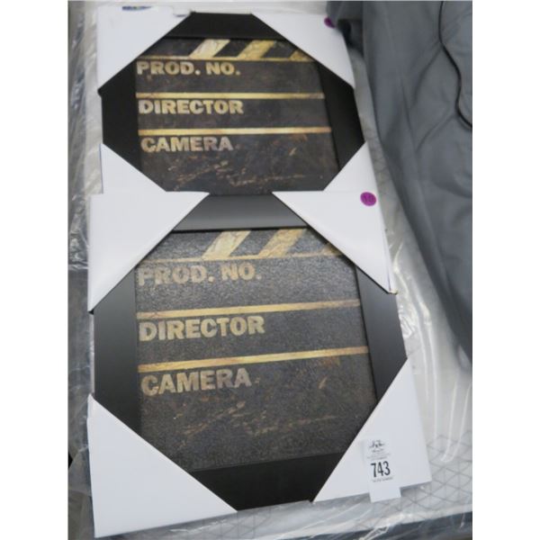 2-Film Producer Wall Art - # 10 & 11   - 2 X $