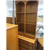 Image 4 : Maple Full Bed Mirror, Dressers, Night Stand & Bookcase Set