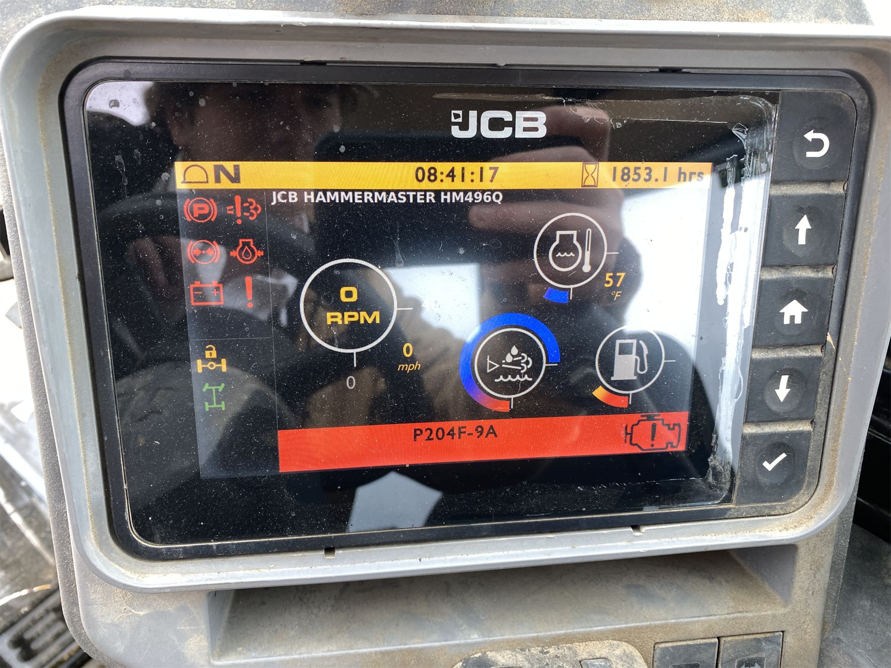 Jcb Display/screen 2018 JCB 110W HYDRADIG Excavator - Wheel - J.M. Wood Auction Company, Inc.