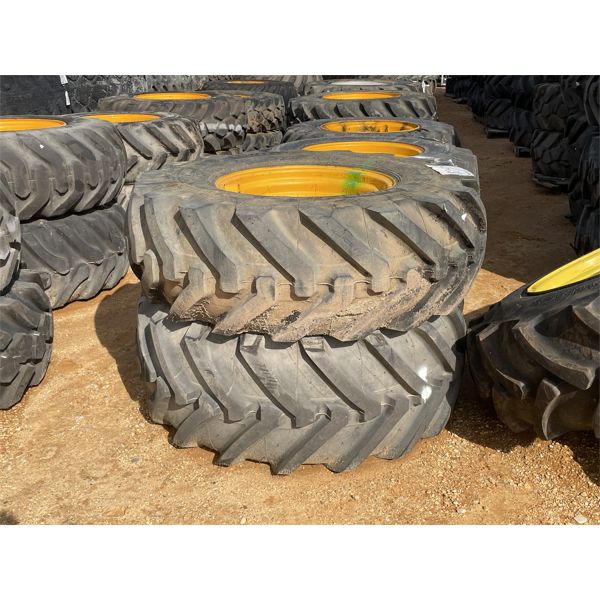 (2) 16.9/80-24 TIRES W/ RIMS