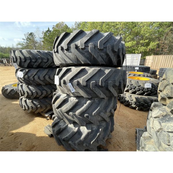 (4) 15.5/80-24 TIRES W/ RIMS