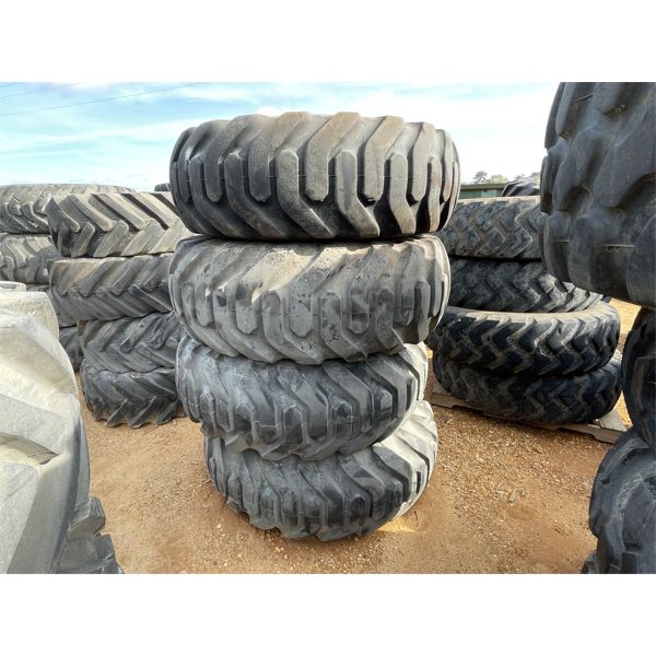 (4) 15.5-25 TIRES W/ RIMS